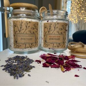 All Natural Milk Bath Salts ~ Lavender or Rose